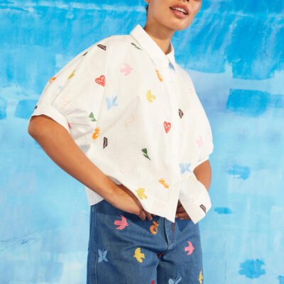 Gorman Birds And Flowers Emb Shirt